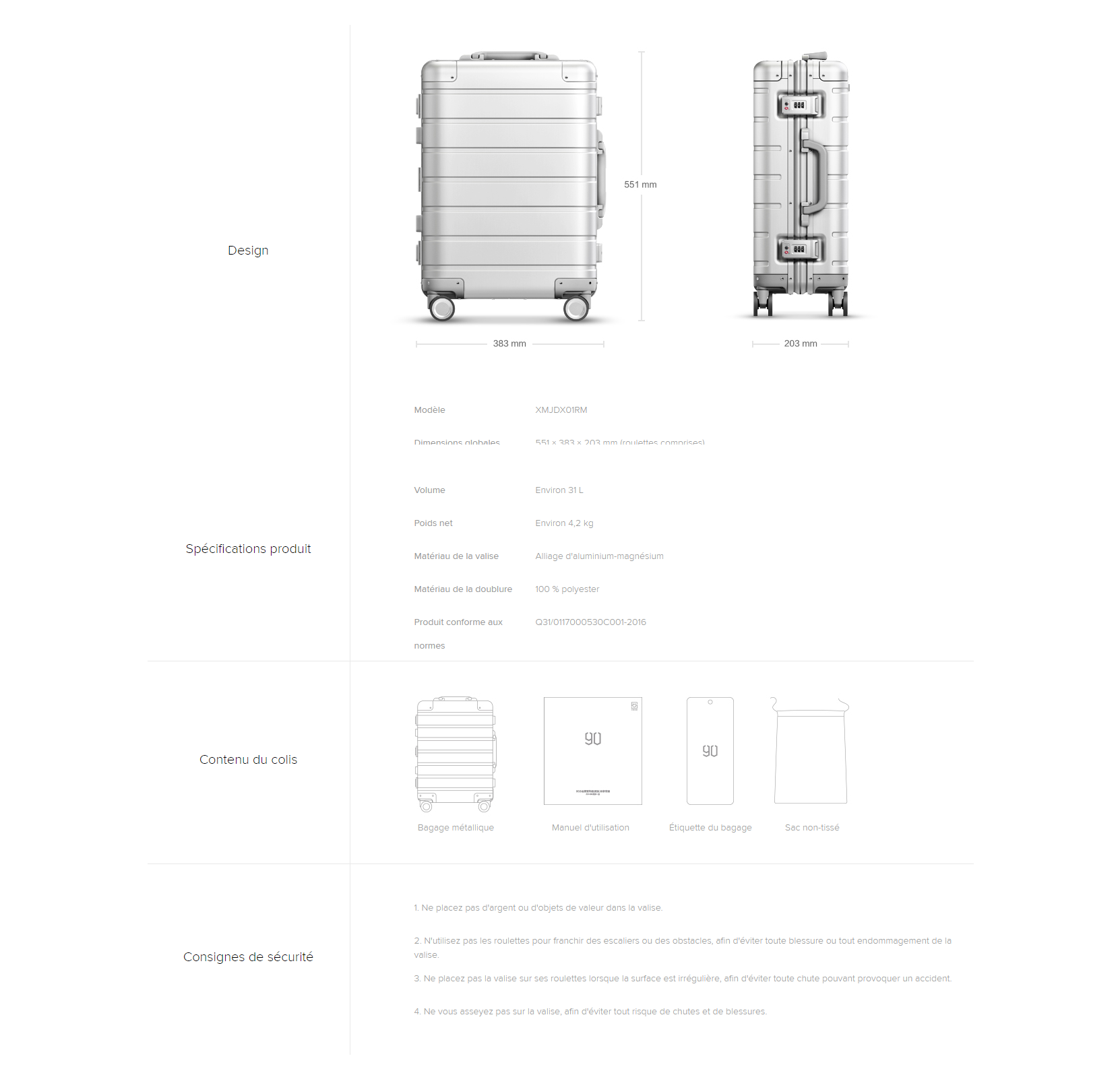 Screenshot 081 Xiaomi Metal Carry-On Luggage 20 Specs