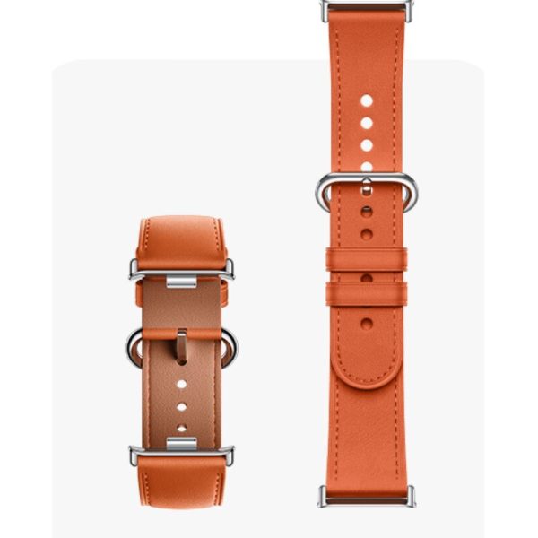 Xiaomi Leather Quick Release Strap Coral Orange – Image 3